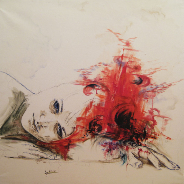 111x110 öl,aquarell,tusche,kohle